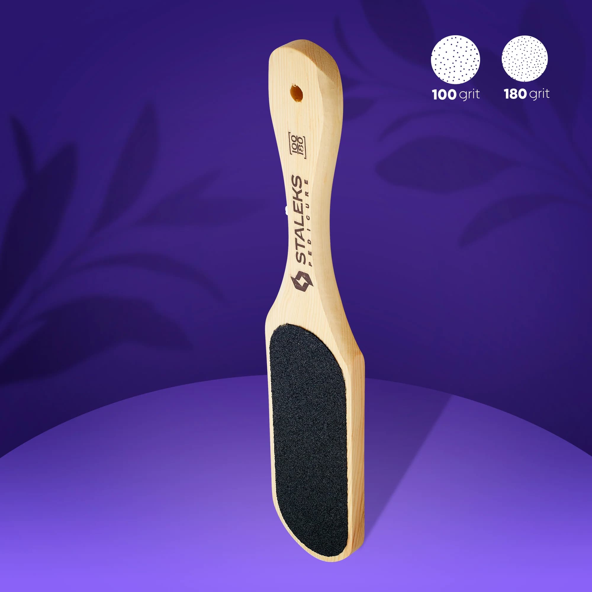 Wooden foot file BEAUTY & CARE 10 TYPE 1 100/180 grit, foto 1 nga 3